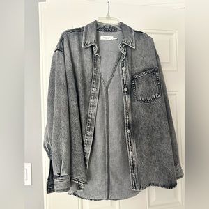 Rag & Bone Maxine Liquid Miramar Shirt, Medium